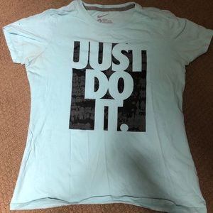 Nike Blue “just do it” shirt